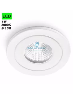 Gea luce GFA770C Foco aluminio blanco 5w LED 3000k 2